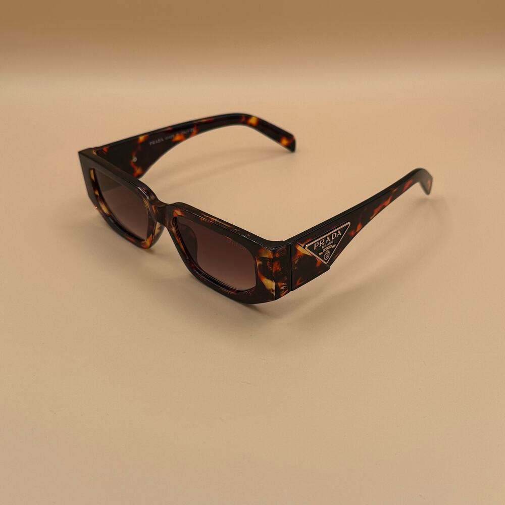 Prada Women’s Tortoiseshell Rectangular Sunglasses
